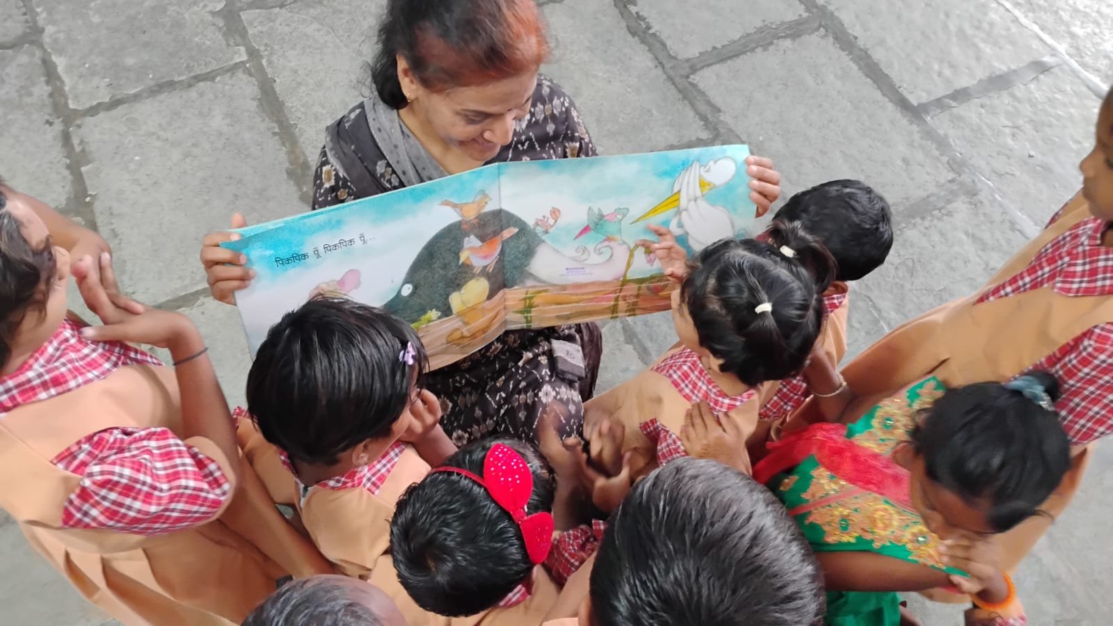 Children during an activity